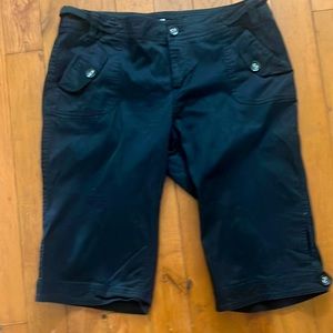 Lane Bryant Venezia Black Bermuda shorts capri SLIM FIT cotton and spandex